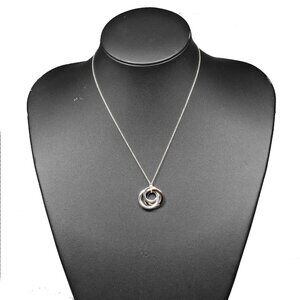 TIFFANY&Co. 1837 Interlocking Circle Necklace Silver925/Rubedo metal 5g Women